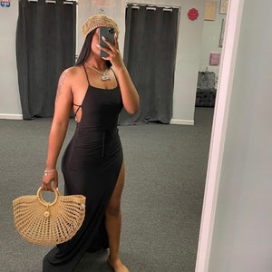 Open Back Maxi Dress