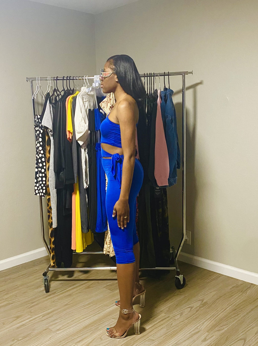 One Shoulder Cutout Romper